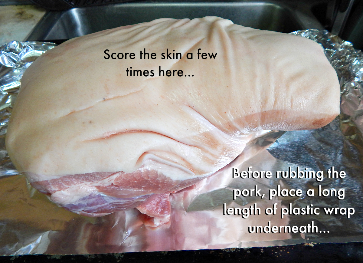 How To Make Holiday Pernil Crispy Skinned Roasted Pork Shoulder By Cleo Coyle Cleo Coyle Recipes Com