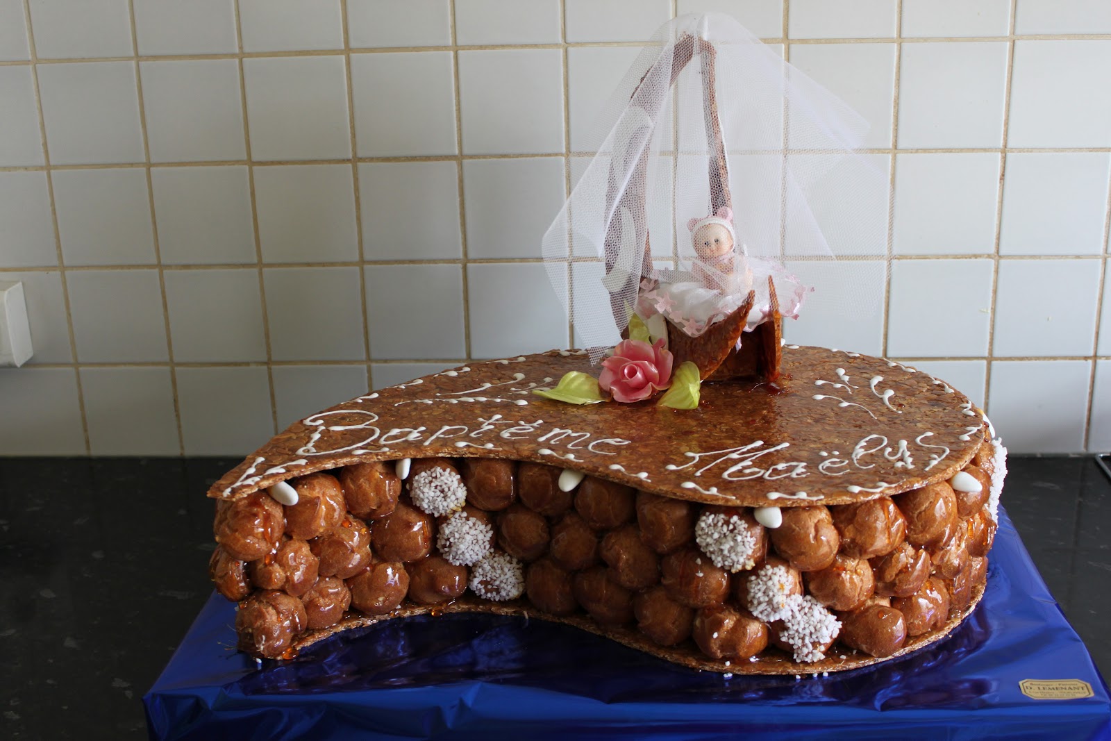 Patisserie Lemenant piece montée bapteme