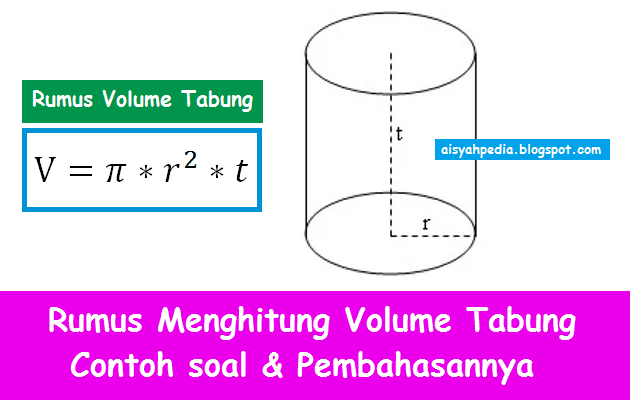 Rumus Menghitung Volume Tabung – Contoh Soal & Pembahasannya - catatan-matematika.com