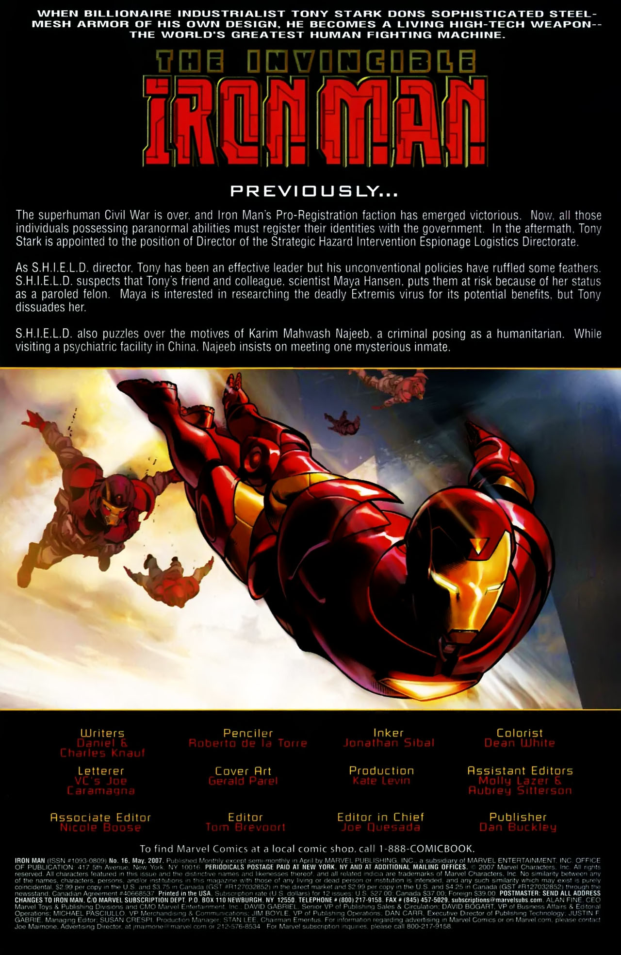 Iron Man (2005) 16 Page 1