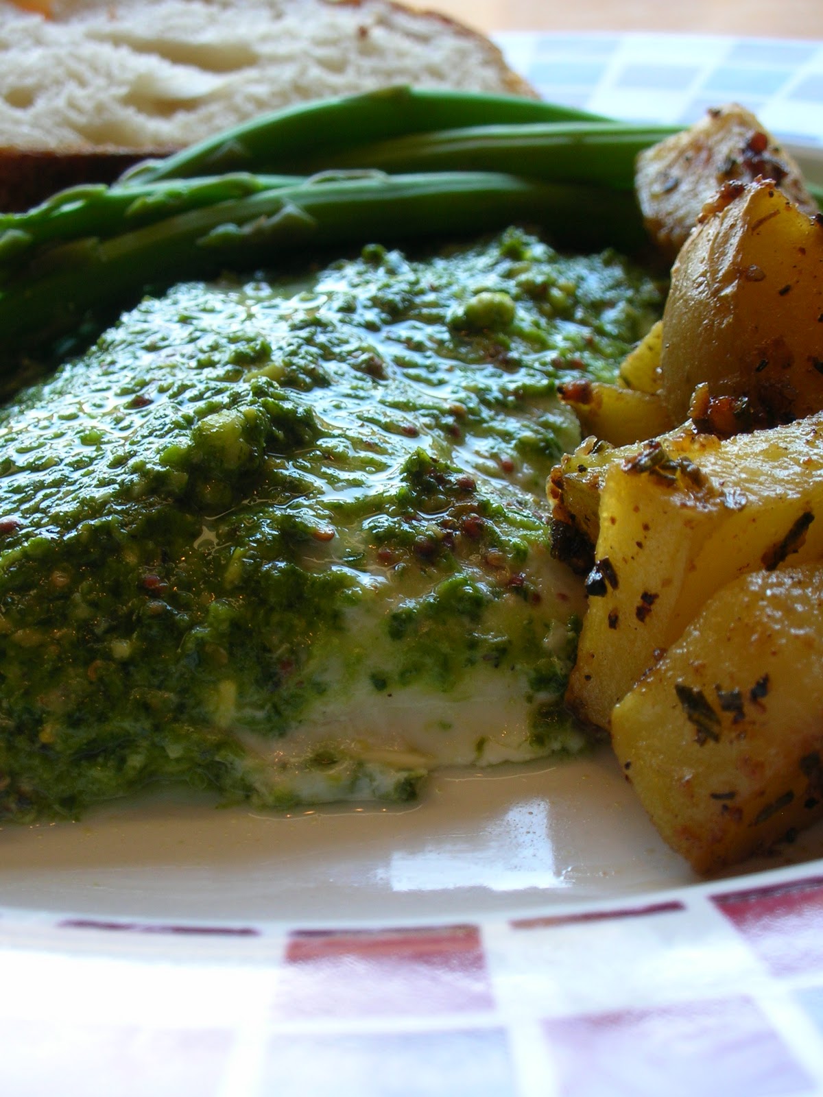 Pesto Halibut