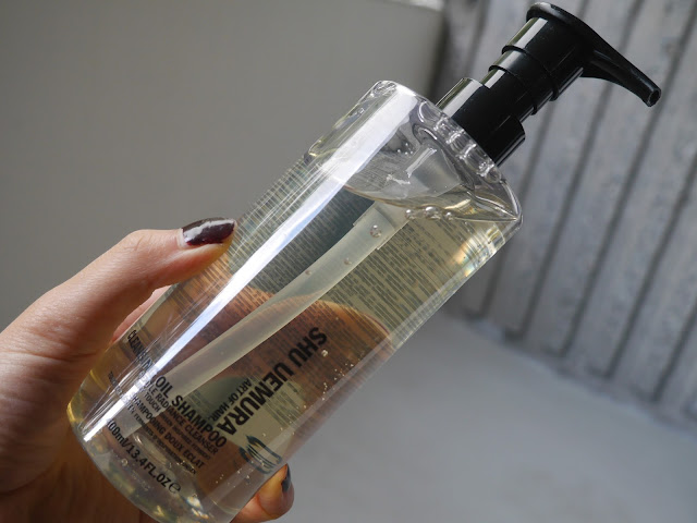 Shu uemura cleansing oil shampoo gentle radiance cleanser review