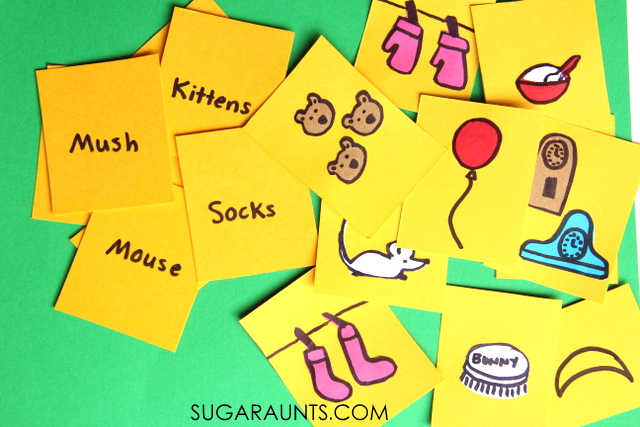 Memory game inspired by the book, Goodnight Moon