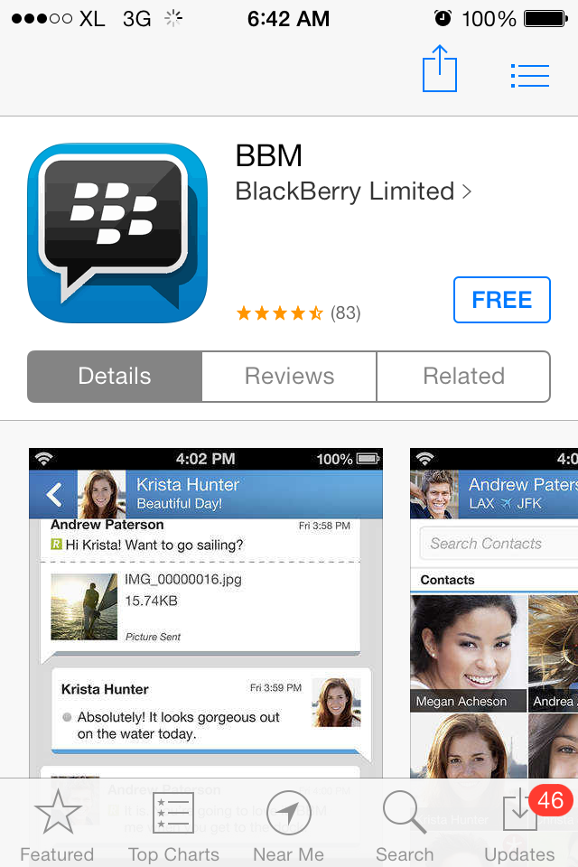 Review BBM for iOS (iPhone 4,iOS 7.0.2) Wilujeng Sumping di Blog Abang