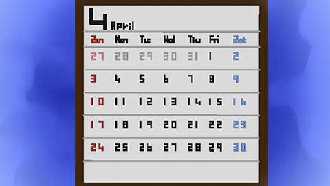 マインクラフト カレンダーの作り方 マイクラマルチプレイ日記ブログ