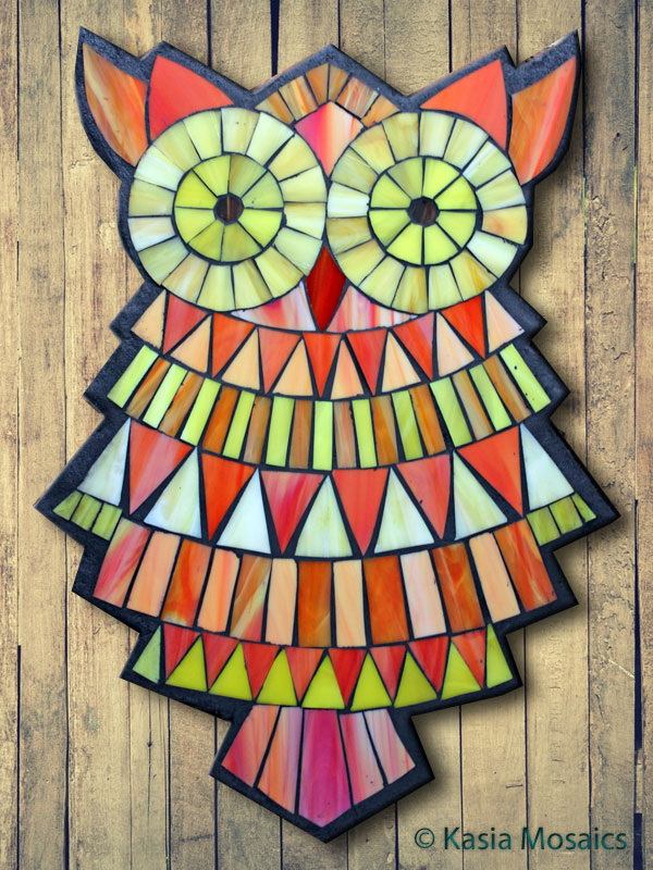 Mosaic Owl Design 5