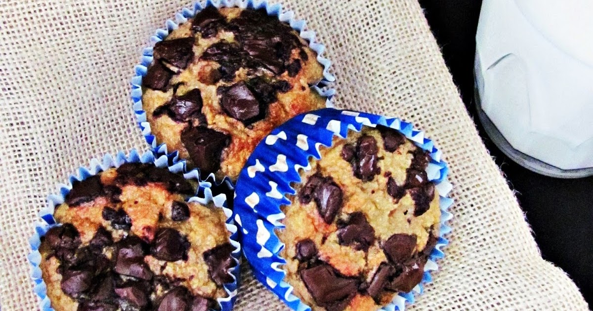 Recanto com Tempero Muffins de banana e aveia com chocolate