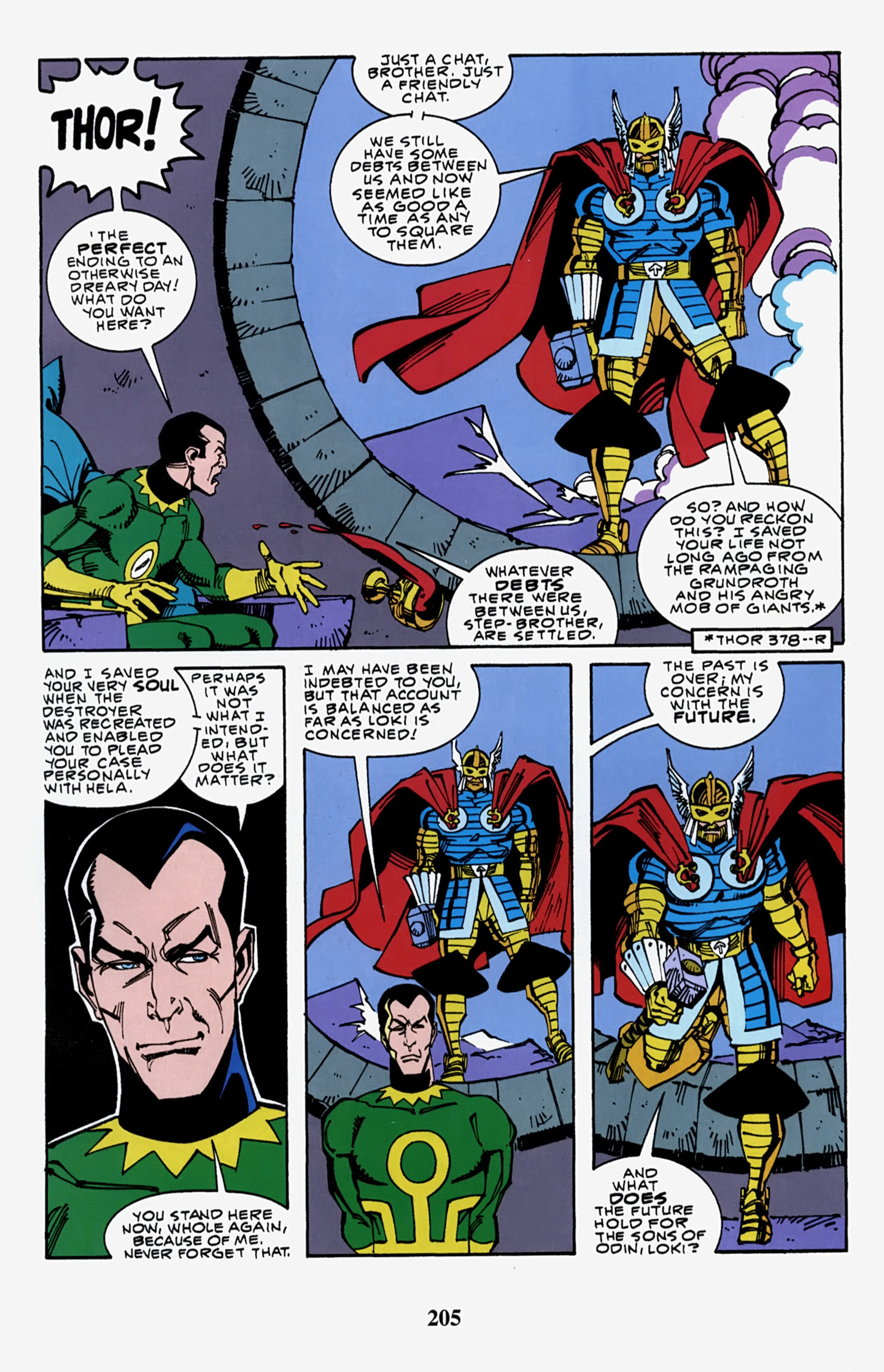 Read online Thor Visionaries: Walter Simonson comic -  Issue # TPB 5 - 205