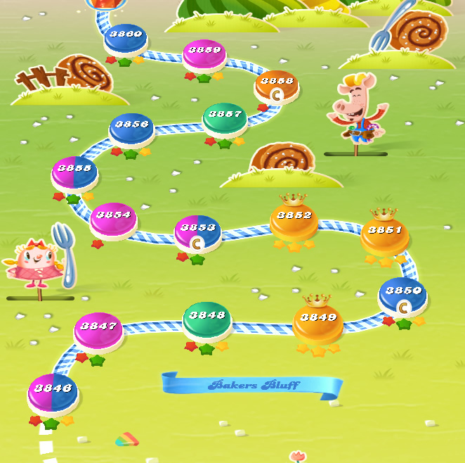 Candy Crush Saga level 3846-3870 Candy Crush Saga level 3846-3870