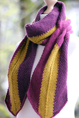Mauve and Mustard Scarf