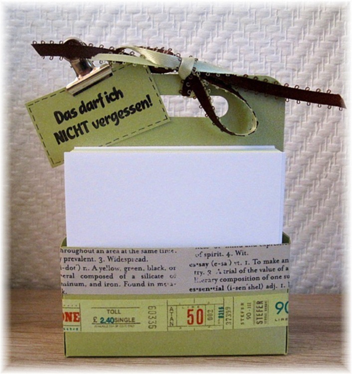 perlis Bastelstübchen: Zettelhalter