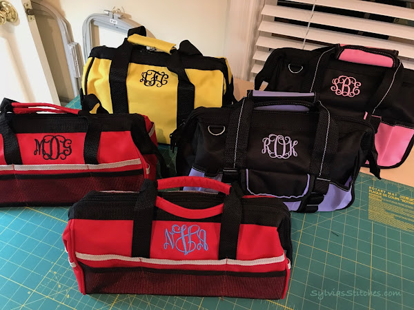 How to Monogram Tool Bags for Gifts