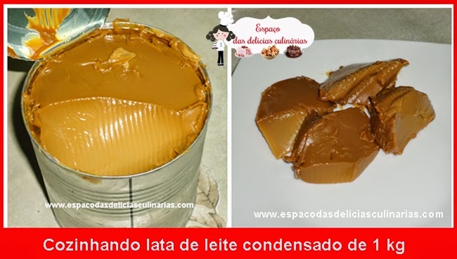 Cozinhando lata de leite condensado de 1 kg - Espaço das delícias ...