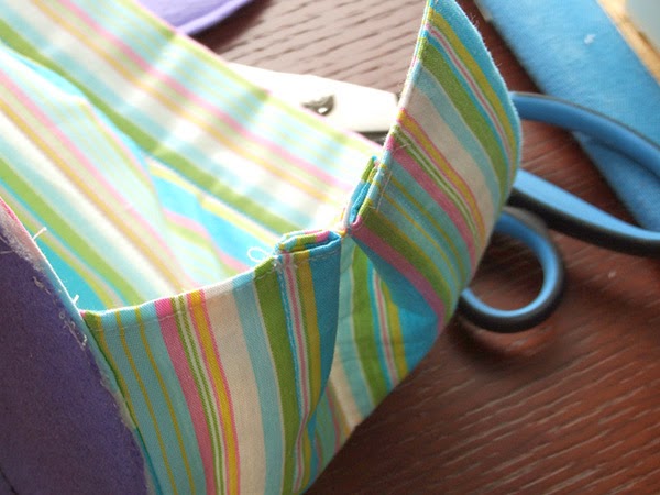 Sewing: Easter Bunny Basket Tutorial - Scraps of Five