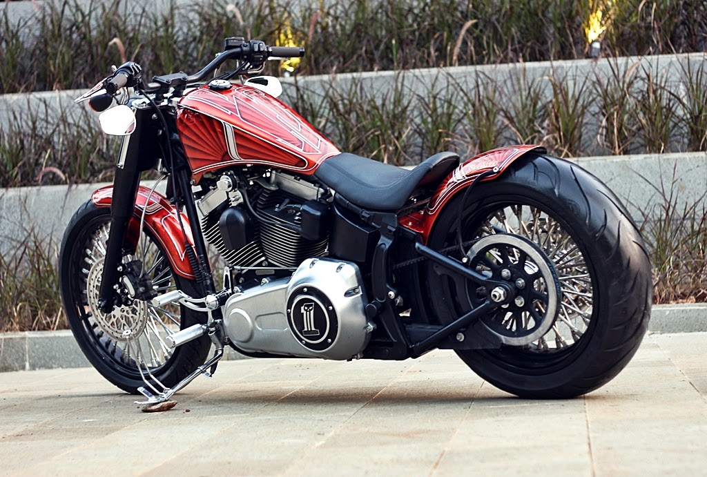  Modifikasi Motor Harley Davidson Softail Fatboy Lo Terbaru 