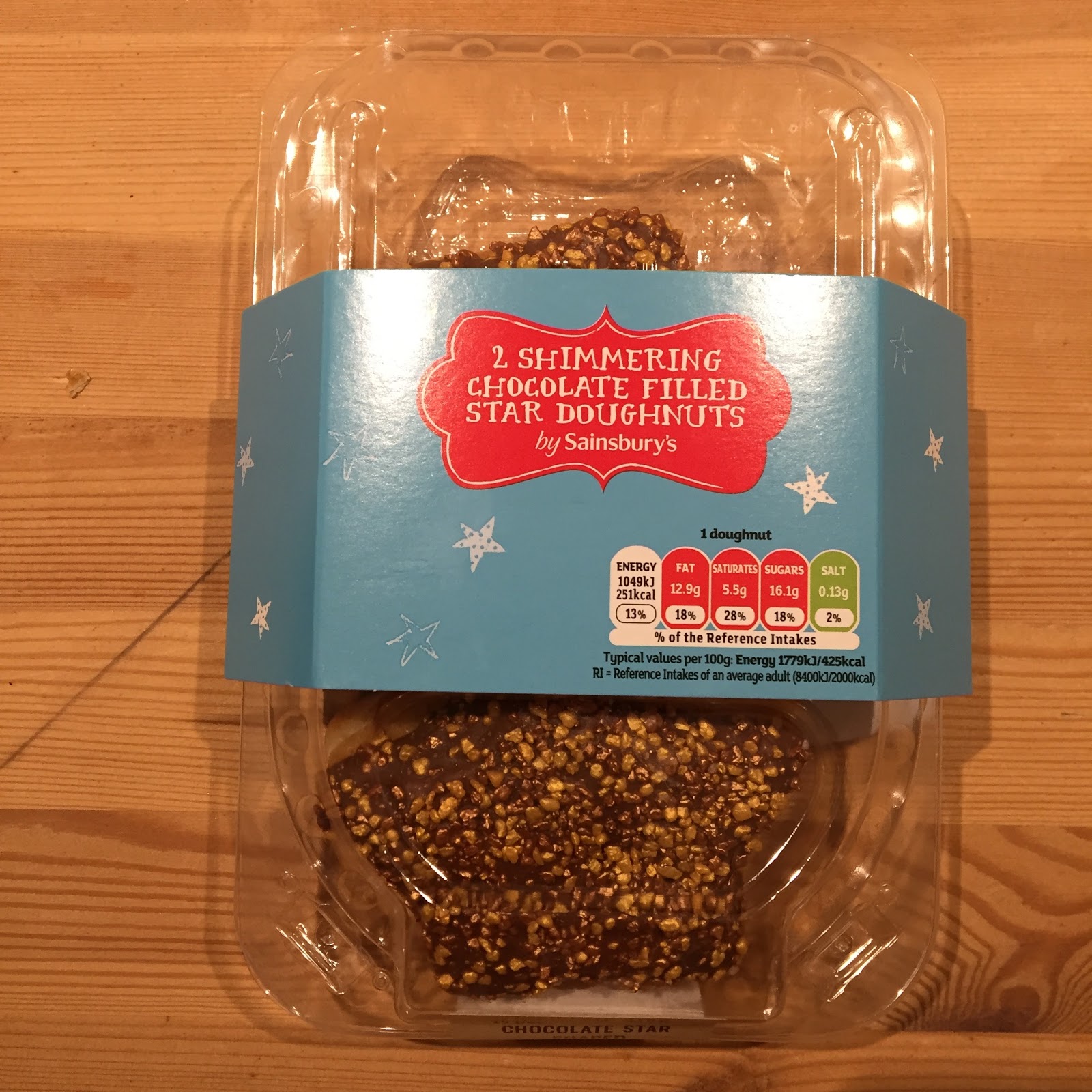 Archived Reviews From Amy Seeks New Treats NEW! Chocolate Filled Star Doughnuts from Sainsbury