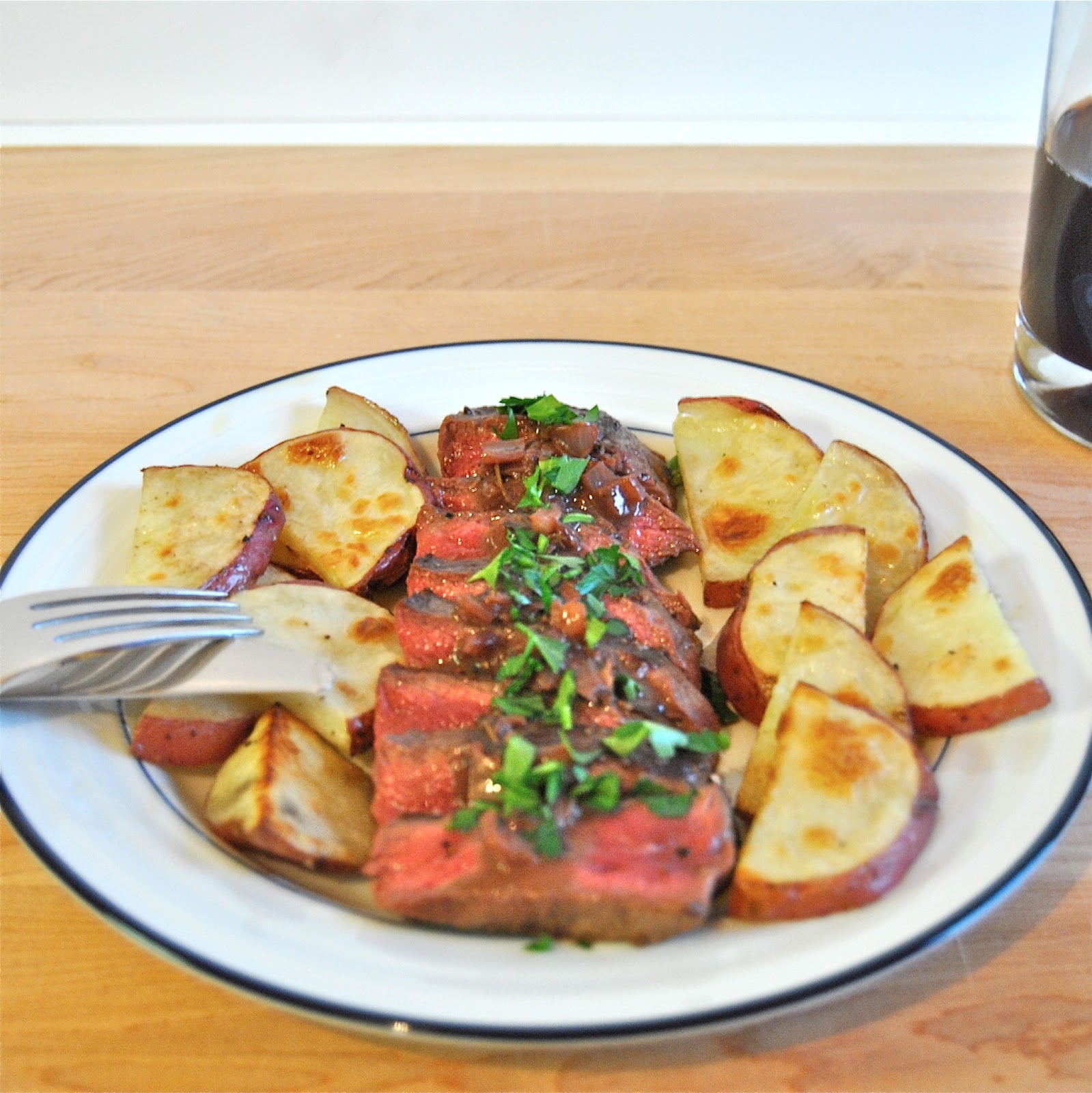 Running and Roasting Bistro Steak