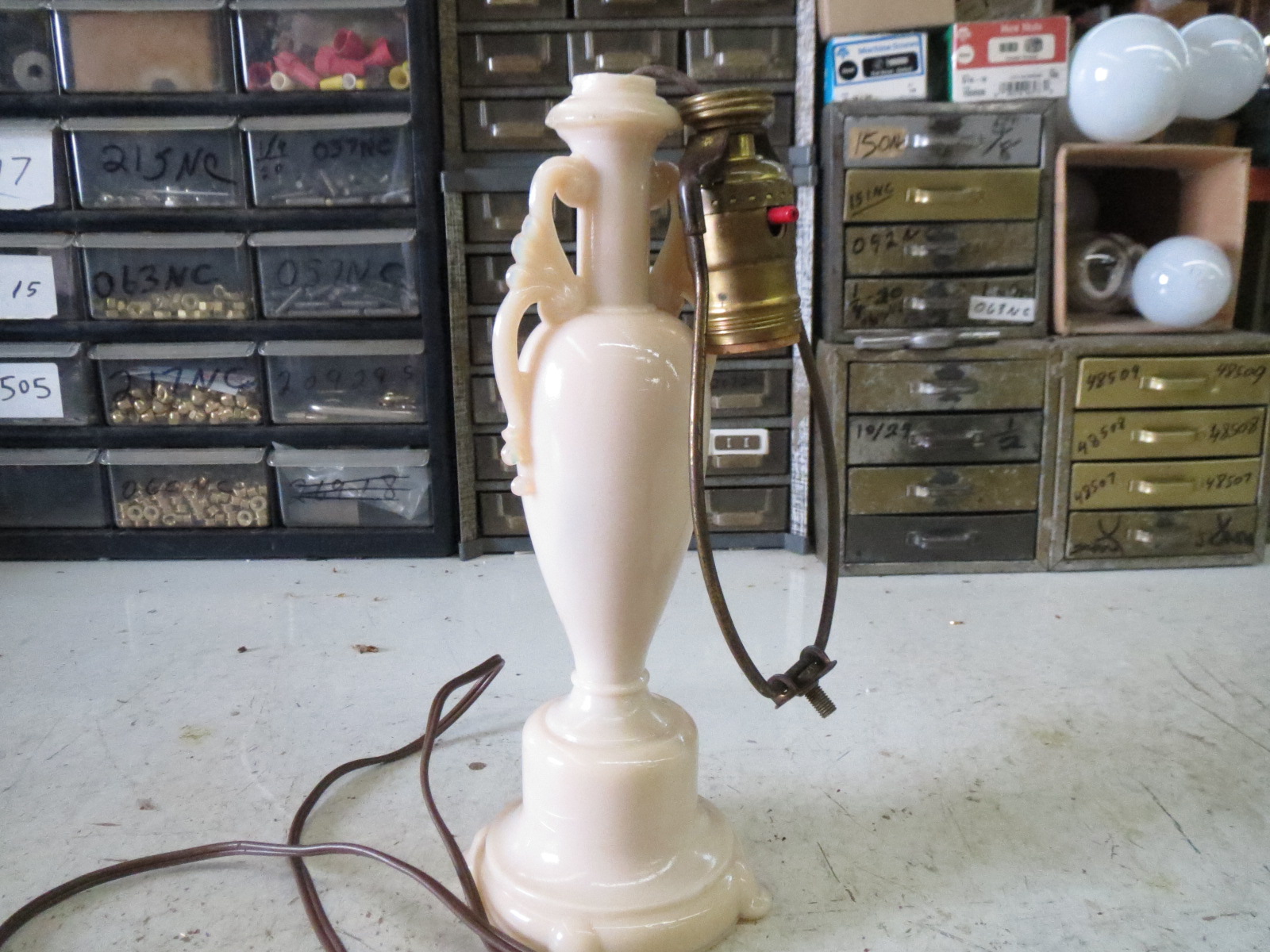 Lamp Parts and Repair Lamp Doctor Small Aladdin Moonstone Glass