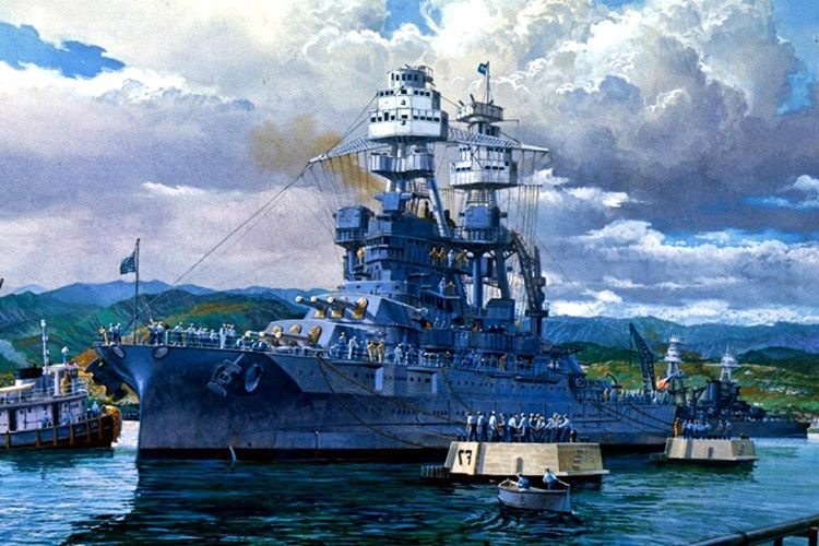 USS Arizona, ABD donanmasının en ağır silahlı gemisiydi.
