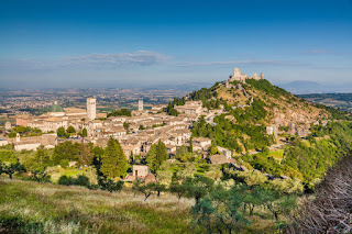 Historic town of Assisi in Umbria
