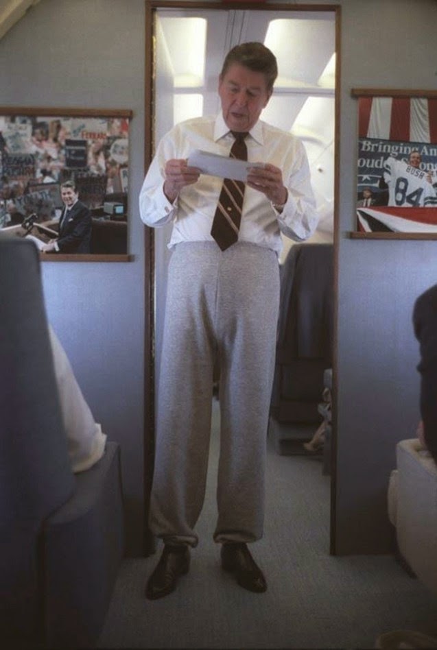 Divertidas fotografías de grandes personalidades Reagan