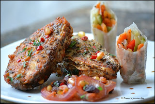 Peste cu stafide, samburi de pin si pachetele cu legume