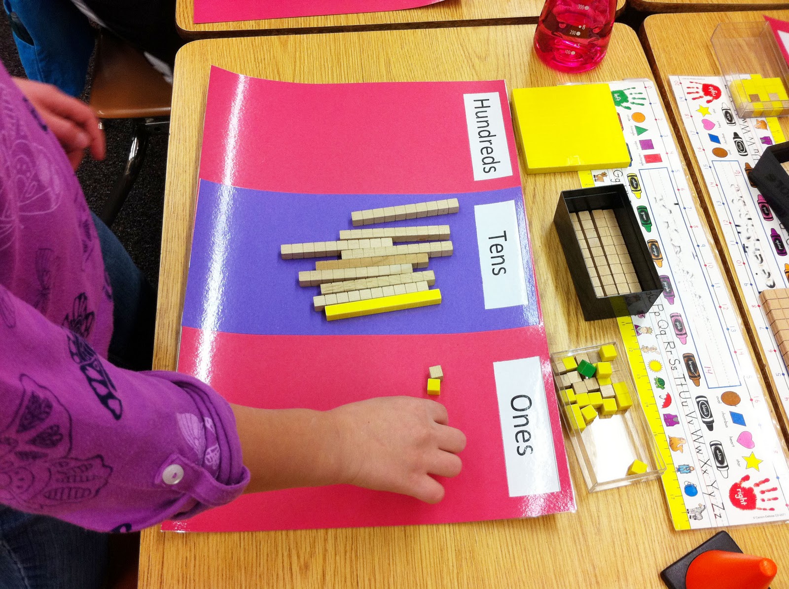 the teacher wife: DIY place value mats