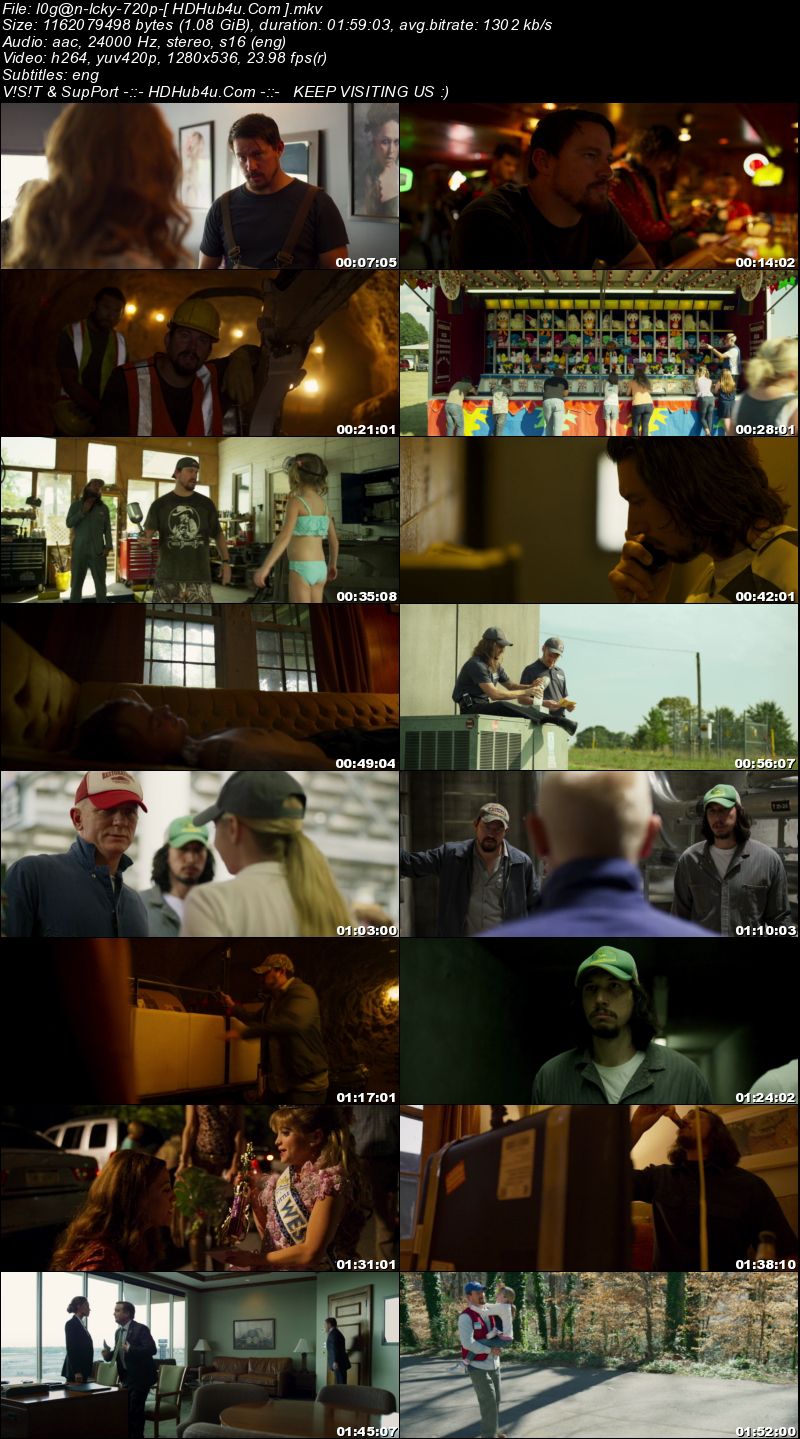 Logan Lucky 2017 300MB English Movie 480p BRRip ESubs Logan Lucky 2017 300MB English Movie 480p BRRip ESubs Download
