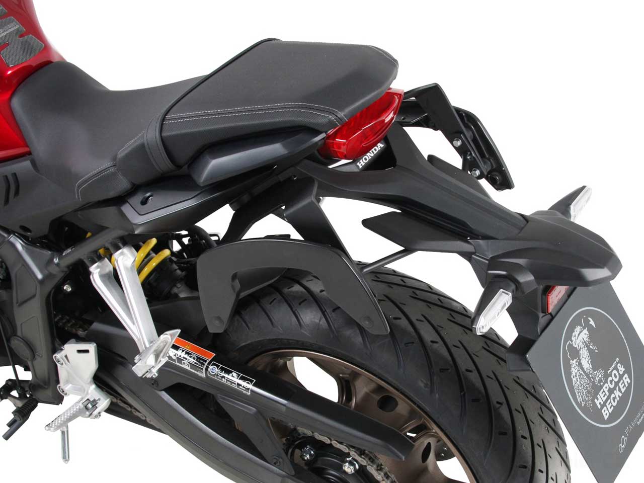 P＆Aブログ: サイドバック装着で積載量UP ヘプコ＆ベッカー サイドソフトケースホルダー(キャリア)「C-Bow」 Honda CB650R ('19 -)
