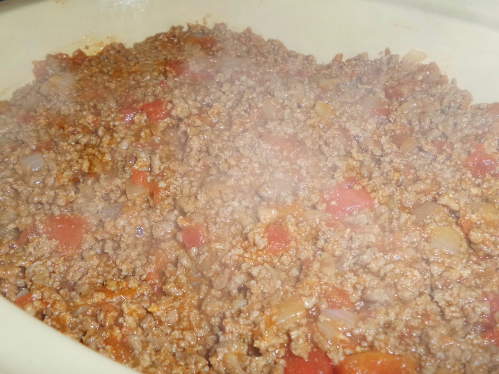 Keema about to be turned into Baked Sloppy Joes