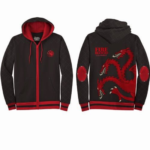 win free Game of Thrones clothing Fire & Blood hoodie