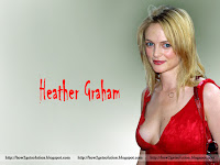 heather graham, boobs cleavage heather graham in sizzling hot red dress
