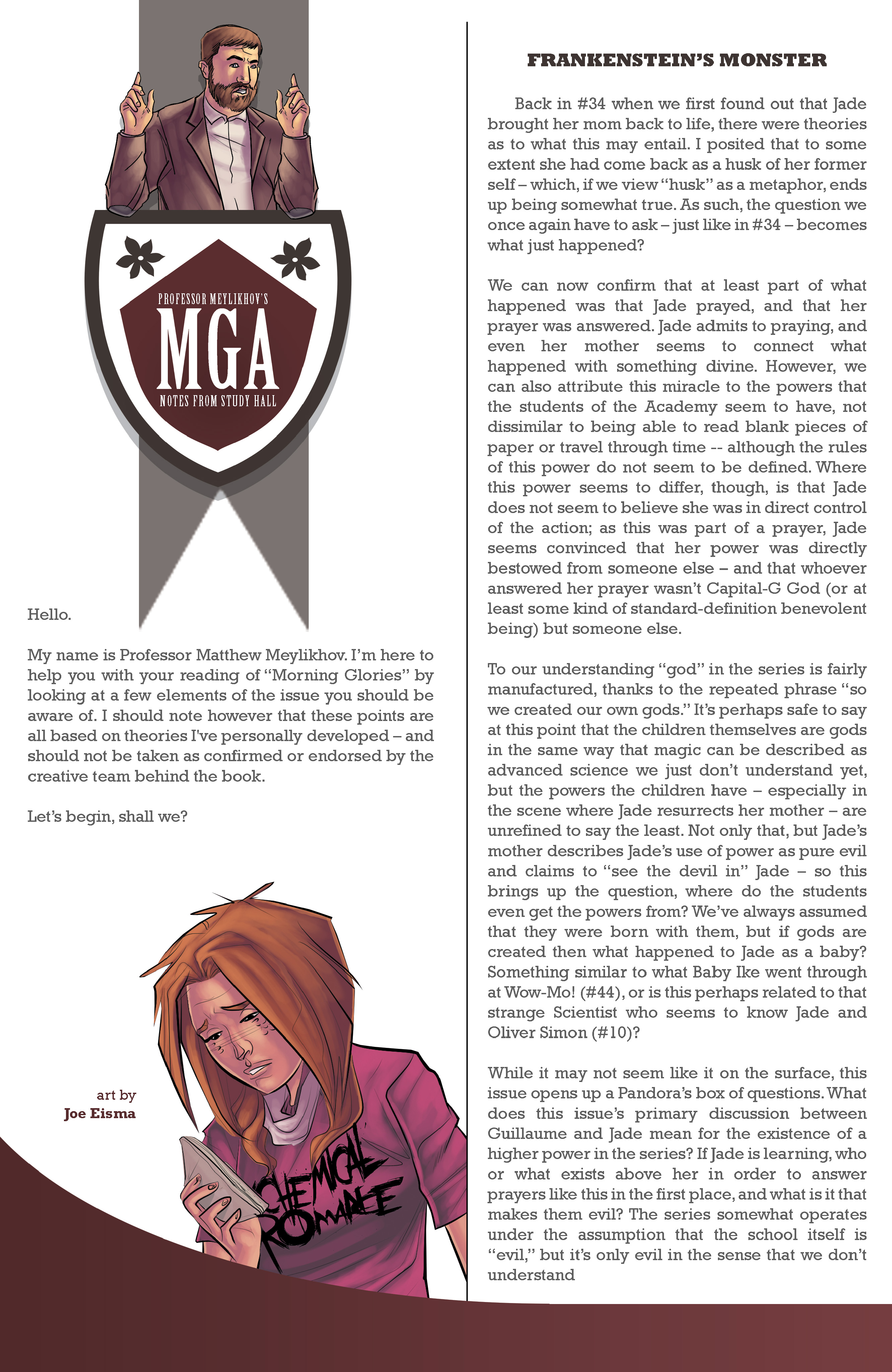 Read online Morning Glories comic -  Issue #45 - 29