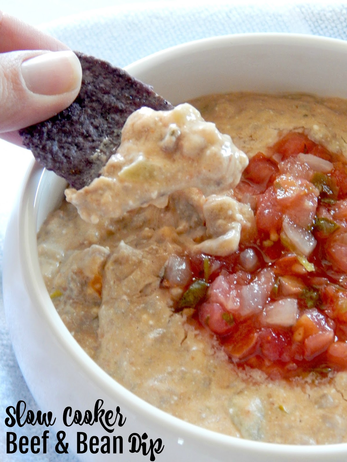 Slow Cooker Beef and Bean Dip Ally's Sweet & Savory Eats