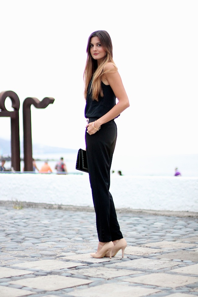 Met Black Cotton Jumpsuit main image 1