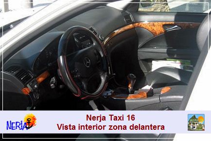 Nerja taxi 16 - Tapicería de piel, interior de madera, climatizador bi-zona, etc.