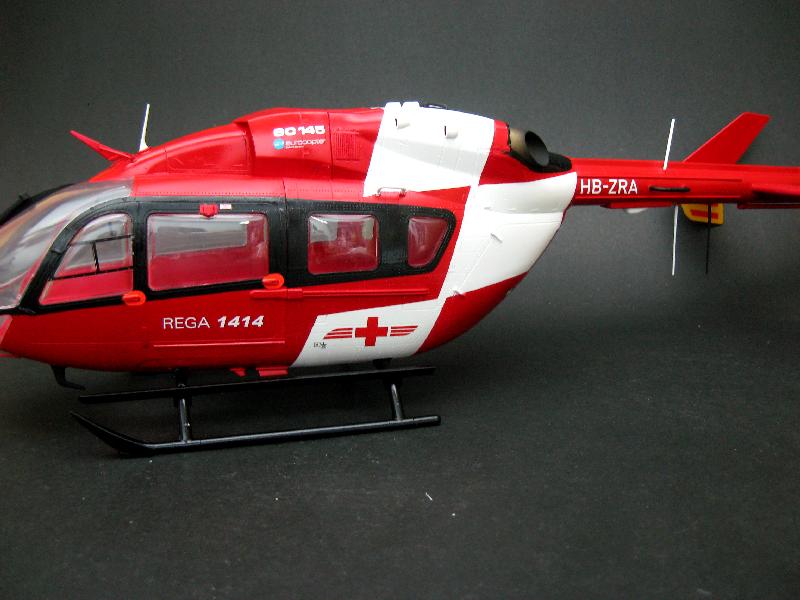 Six Scales RC Hirobo EC145 Helicopter Body Custom Build + Paintjob