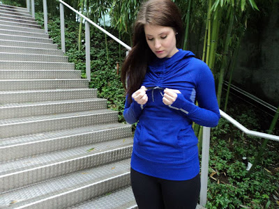 lululemon stay on course midlayer pullover in pigment blue
