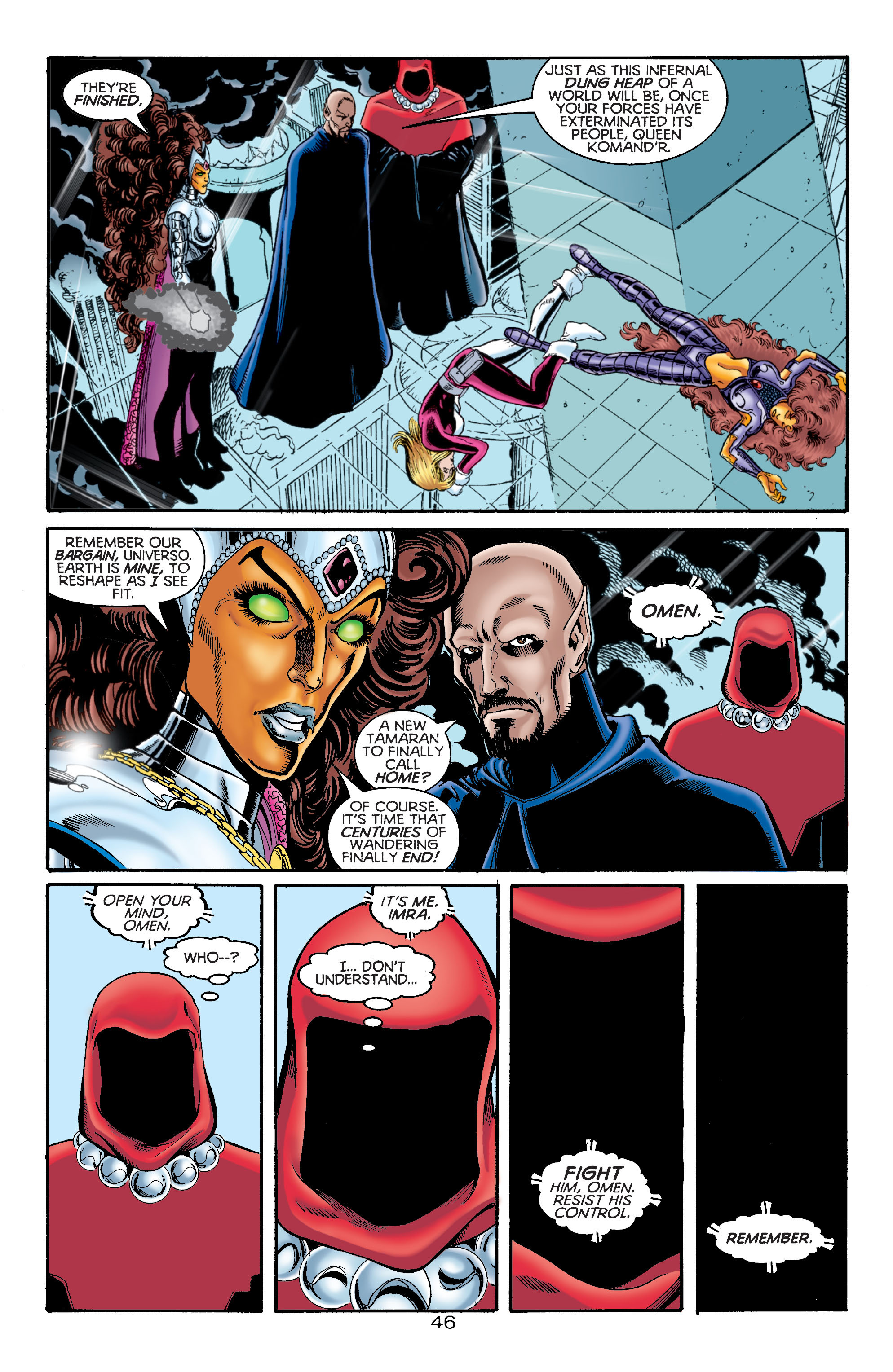 Read online Titans/Legion of Super-Heroes: Universe Ablaze comic -  Issue #3 - 49