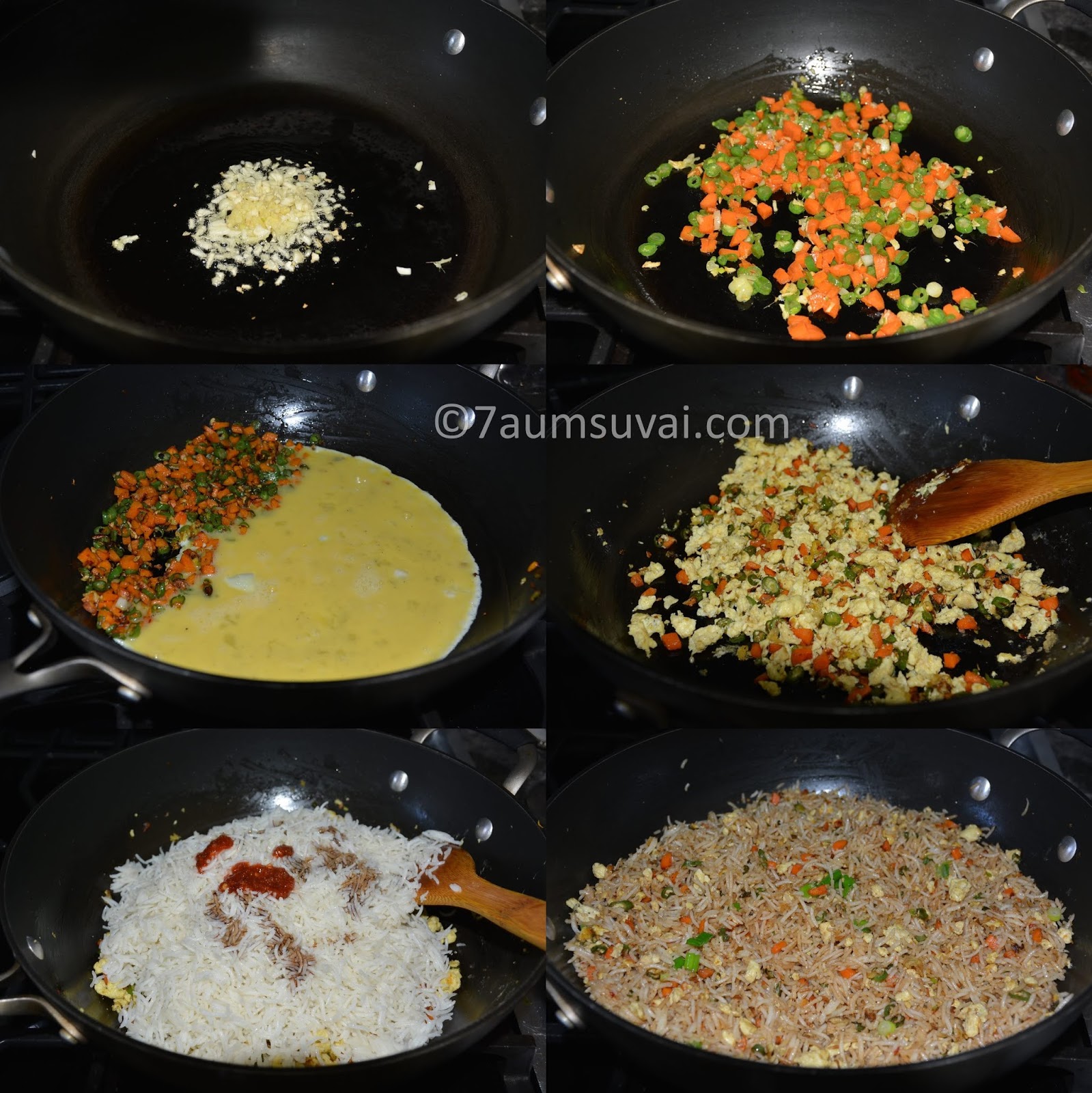 Egg Fried Rice / Fried rice with egg /Rice varieties / Chinese style