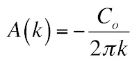 The Fourier transform of the solution to the diffusion equation in integral form.