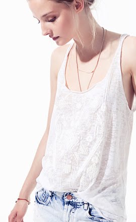 camisetas mujer Zara verano 2012