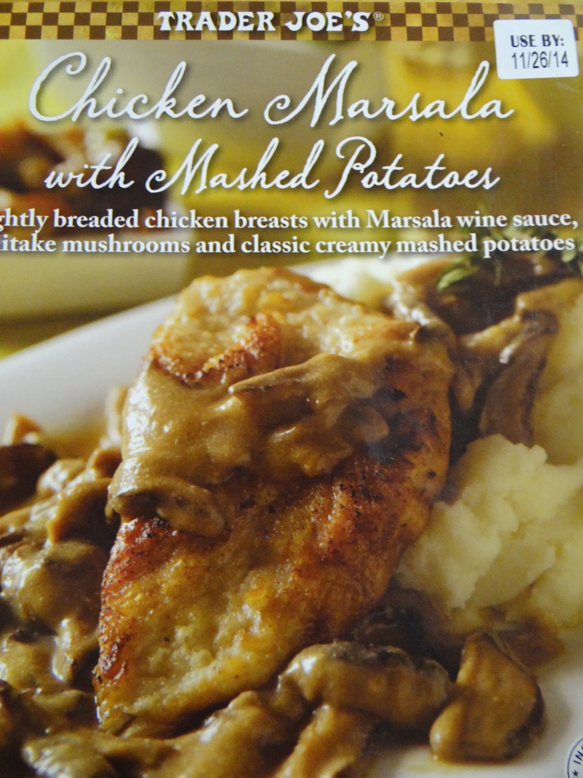 Trader Joe's 365 Day 281 Chicken Marsala with Mashed Potatoes