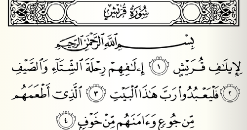 Al Quran Surat ( 106 ) Quraisy dan Tafsir Jalalayn - Blog Islami Terbaru