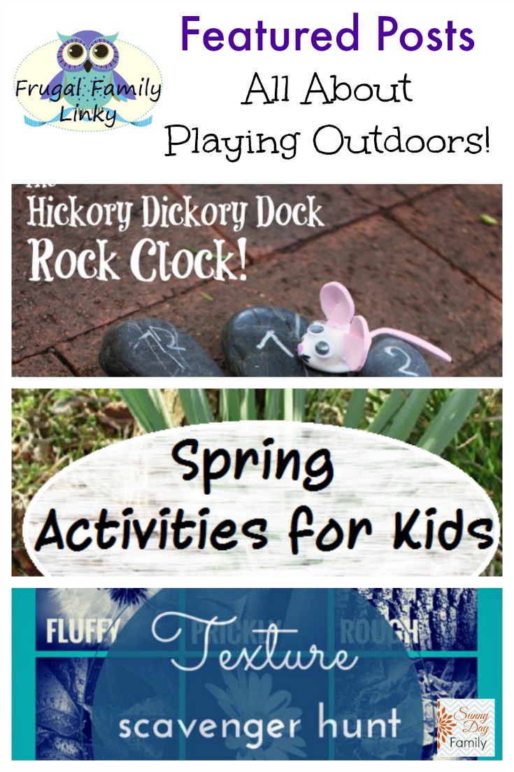 Frugal Family link party for March 26, 2015 featuring low cost or free Spring outdoor activities for kids!