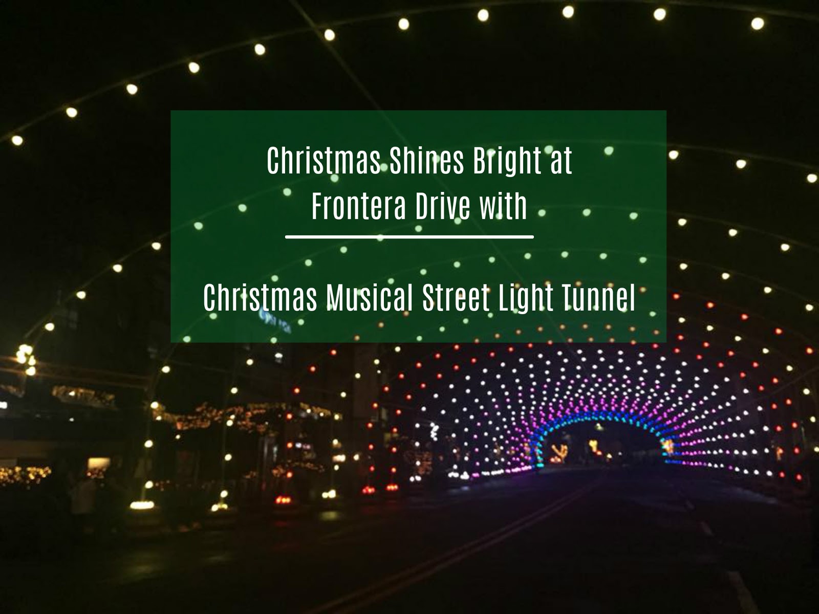Christmas Shines Bright at the Christmas Musical Street Light Tunnel