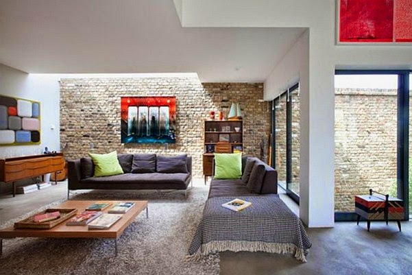 Living room rustic design