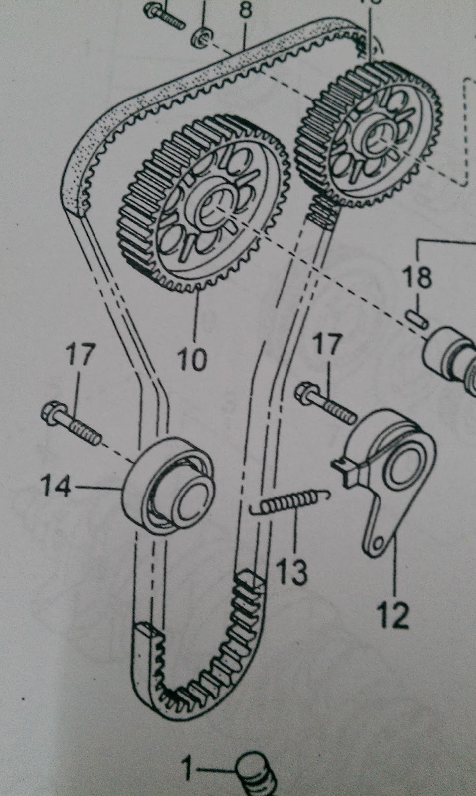 KIA SPECTRA: REPLACEMENT OF KIA SPECTRA TIMING BELT.