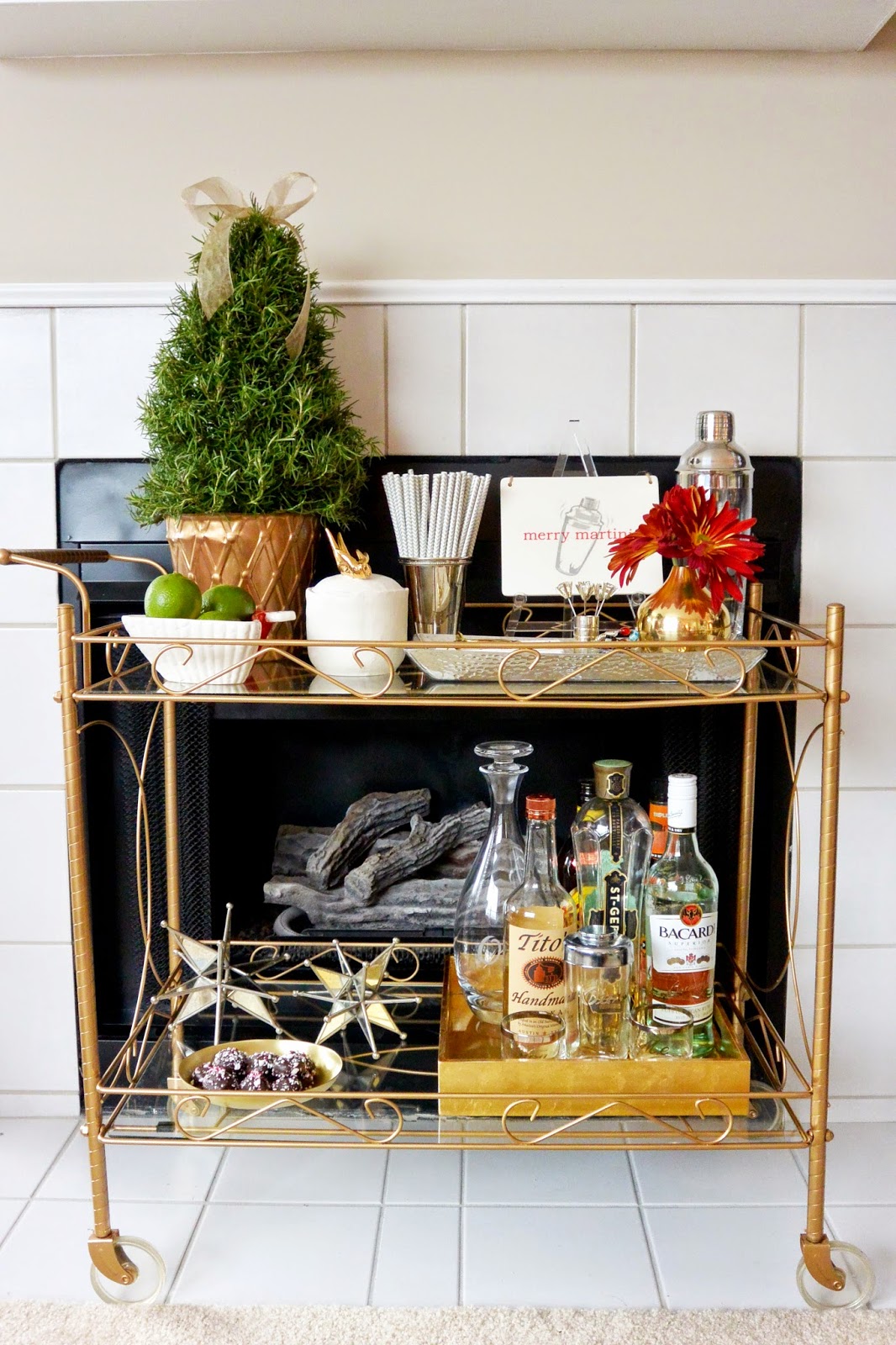 Life with a Dash of Whimsy: How to Decorate your Bar Cart for the ... Life with a Dash of Whimsy: How to Decorate your Bar Cart for the ...