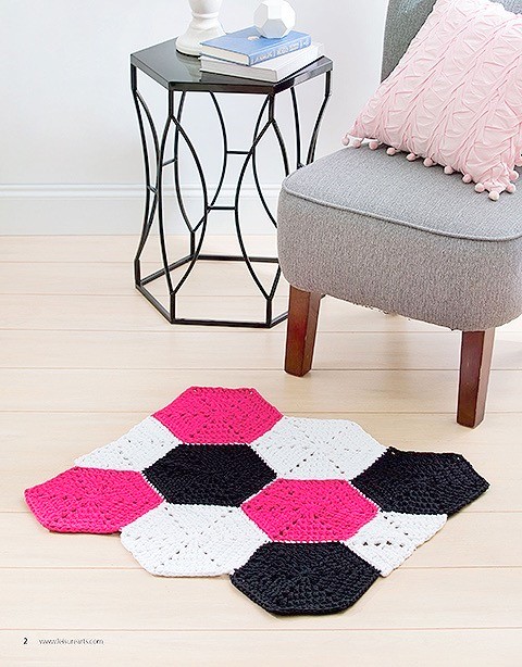 tshirt yarn colorful rug crochet pattern
